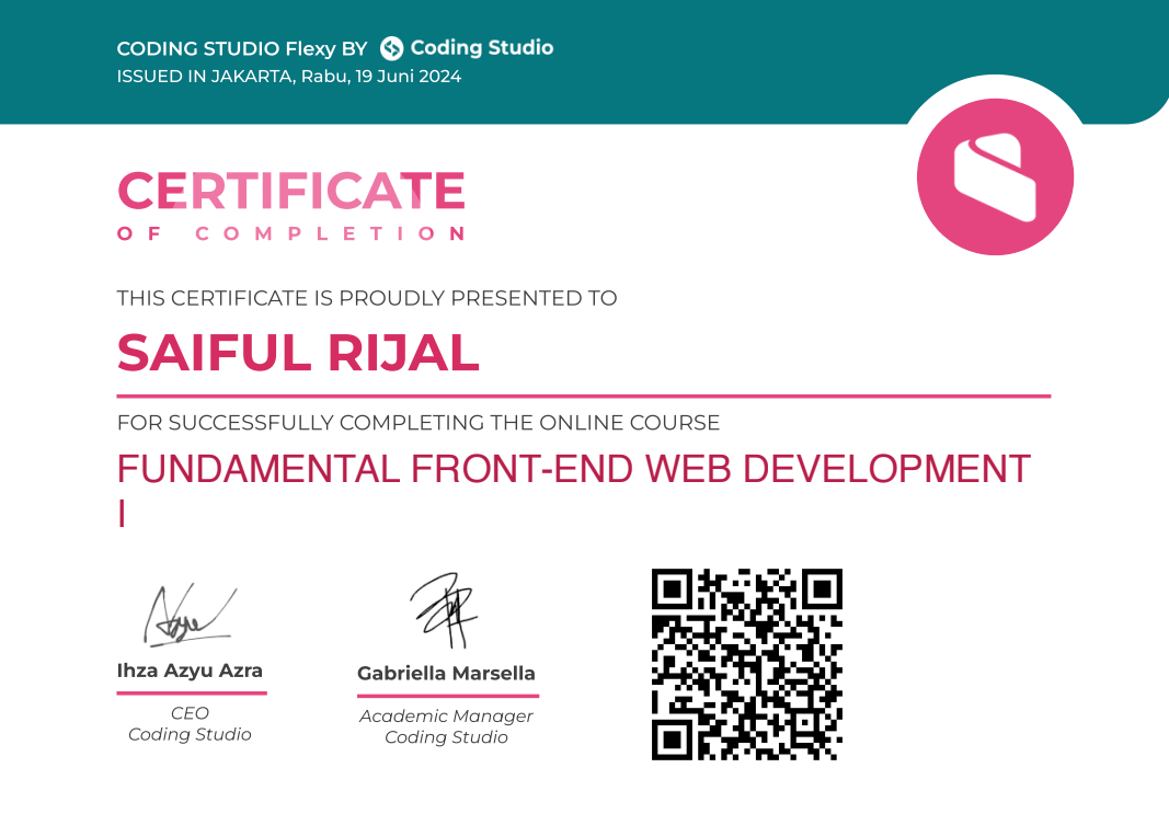 Fundamental Front-End Development I