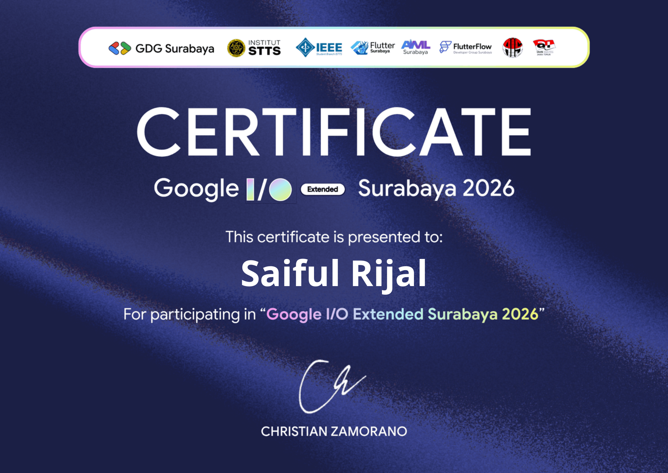 Google IOX Certificate